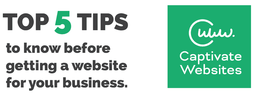 eBook Thumbnail Top 5 Tips to know before getting a website for your business